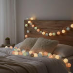 Guias Luces Cotton Ball Con Forma Esfera Led 3 Metros Guia - Imagen 21
