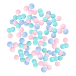 Set X50 Pelotas De Colores Para Casa Juego Pelotero Infantil