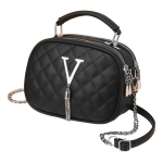 Bandolera Cartera Capitoneada Con Cadena V - Imagen 5