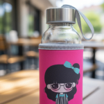 Botella De Agua De Vidrio Con Funda De Neopreno 300ml - Imagen 14