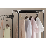 Perchero Organizador Con Estantes Y Barra Para Ropa - Imagen 11