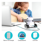 Juguete Robot Amigo A Control Remoto Ruedas Movil Ojos Led - Imagen 3