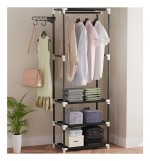 Perchero Organizador Con Estantes Y Barra Para Ropa - Imagen 10