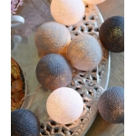 Guias Luces Cotton Ball Con Forma Esfera Led 3 Metros Guia - Imagen 28