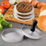 Molde Para Hamburguesas Individual De Metal Prensa - Imagen 3