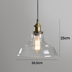 Lampara Para Techo Colgante Vidrio Vintage Floron - Imagen 2