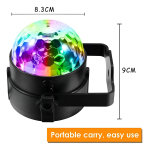 Media Bola Audiorítmica Luces Led Discoteca Fiesta C/control - Imagen 2