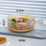 Plato Hondo Estilo Cazuela Copetin Vidrio Con Asa 15cm - Imagen 10