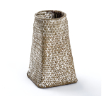 Florero Tejido Cesta Estilo Nordico En Mimbre Y Bambu - Imagen 13