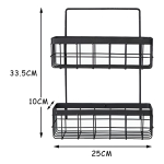 Organizador Soporte Estante Colgante Almacenar Baño Cocina - Imagen 3
