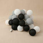 Guias Luces Cotton Ball Con Forma Esfera Led 3 Metros Guia - Imagen 35