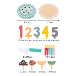 Juguete De Madera Torta De Cumpleaños De Madera - Imagen 8