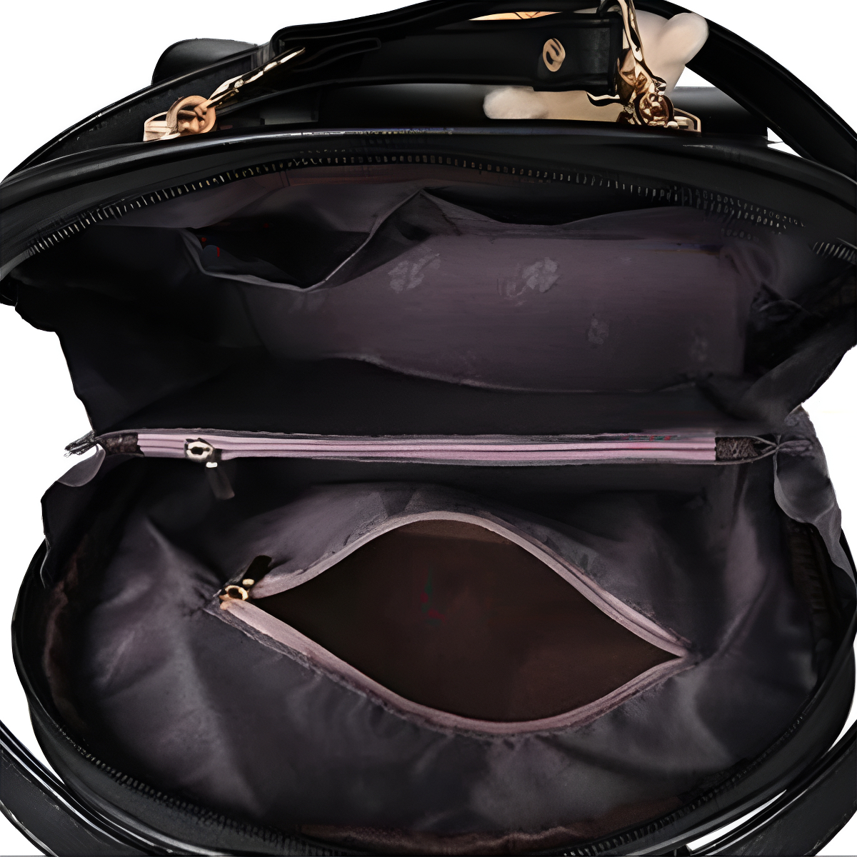 Cartera Mochila Urbana Con Peluche Dama De Cuerina - Imagen 18