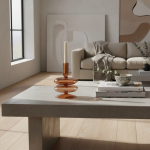 Candelabro Portavela De Cristal Ancho Decoración - Imagen 4