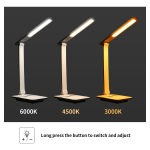 Lámpara Dimerizable Recargable Para Escritorio Mesa De Luz - Imagen 3