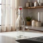 Botella De Vidrio Tapon Hermetico Para Fermentacion 1000ml - Imagen 3