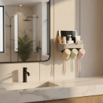 Soporte Organizador Baño Porta Cepillos De Dientes Adhesivo - Imagen 3