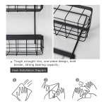 Organizador Soporte Estante Colgante Almacenar Baño Cocina - Imagen 5