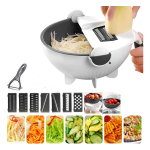 Rallador Vegetales Frutas 8 Cuchillas Escurridor Cortador - Imagen 2