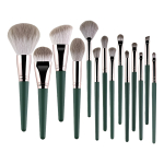 Pack De Brochas De Maquillaje Con Estuche Suaves - Imagen 2