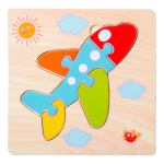 Puzzle Infantil En Madera Piezas Grandes - Avion