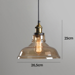 Lampara Para Techo Colgante Vidrio Vintage Floron - Imagen 10