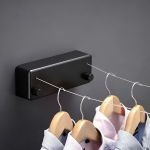 Tender Para Ropa Tendedero Retractil Doble Para Pared - Imagen 10