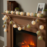 Guias Luces Cotton Ball Con Forma Esfera Led 3 Metros Guia - Imagen 12