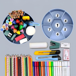 Organizador Escritorio Portalapices Giratorio Gran Capacidad - Imagen 9