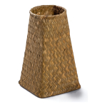 Florero Tejido Cesta Estilo Nordico En Mimbre Y Bambu - Imagen 7