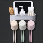 Soporte Organizador Baño Porta Cepillos De Dientes Adhesivo - Imagen 2