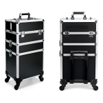 Maleta Valija Maquillaje Profesional 3 Divisiones 4 Ruedas - Imagen 3