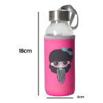 Botella De Agua De Vidrio Con Funda De Neopreno 300ml - Imagen 12