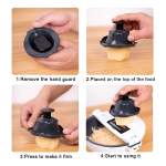 Rallador Vegetales Frutas 8 Cuchillas Escurridor Cortador - Imagen 5