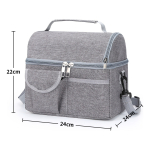 Lunchera Lonchera Bolso Térmico Con Bolsillo Externo - Imagen 2