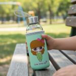 Botella De Agua De Vidrio Con Funda De Neopreno 300ml - Imagen 9