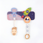 Perchero Colgante De Pared Infantil Astronautas Decorativo - Imagen 6