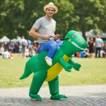 Disfraz Inflable Adulto Dinosaurio Fiestas Halloween - Imagen 2