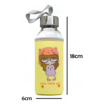 Botella De Agua De Vidrio Con Funda De Neopreno 300ml - Imagen 2