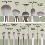 Pack De Brochas De Maquillaje Con Estuche Suaves - Imagen 3