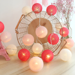 Guias Luces Cotton Ball Con Forma Esfera Led 3 Metros Guia - Imagen 5