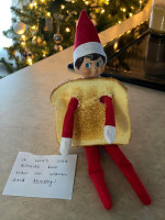 Elfo Navideño Muñeco Duende Decoración 31cm - Imagen 5