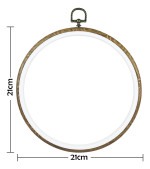 Bastidor Aro Para Bordar De Goma Circular 21cm - Imagen 2