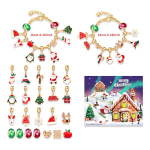 Calendario Adviento Navidad Pulsera Con Dijes 24 Sorpresas - Imagen 2