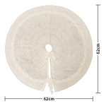 Falda Árbol De Navidad Tejida Trenzada 62cm - Imagen 3