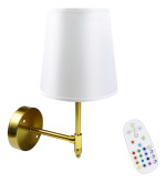 Aplique Corto Inalámbrico Con Control Estilo Nórdico - Imagen 5