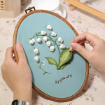 Bastidor Aro Para Bordar De Goma Ovalado 17.5x25cm