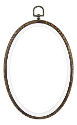 Bastidor Aro Para Bordar De Goma Ovalado 17.5x25cm - Imagen 2