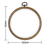 Bastidor Aro Para Bordar De Goma Circular 13.5cm - Imagen 2