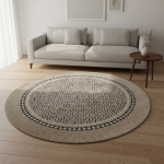 Alfombra Circular De Interior Living 100cm Decoración - Imagen 14